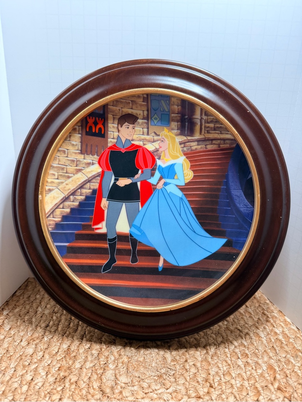 Walt Disney Sleeping Beauty "Together At Last" Framed Collector Plate 1992